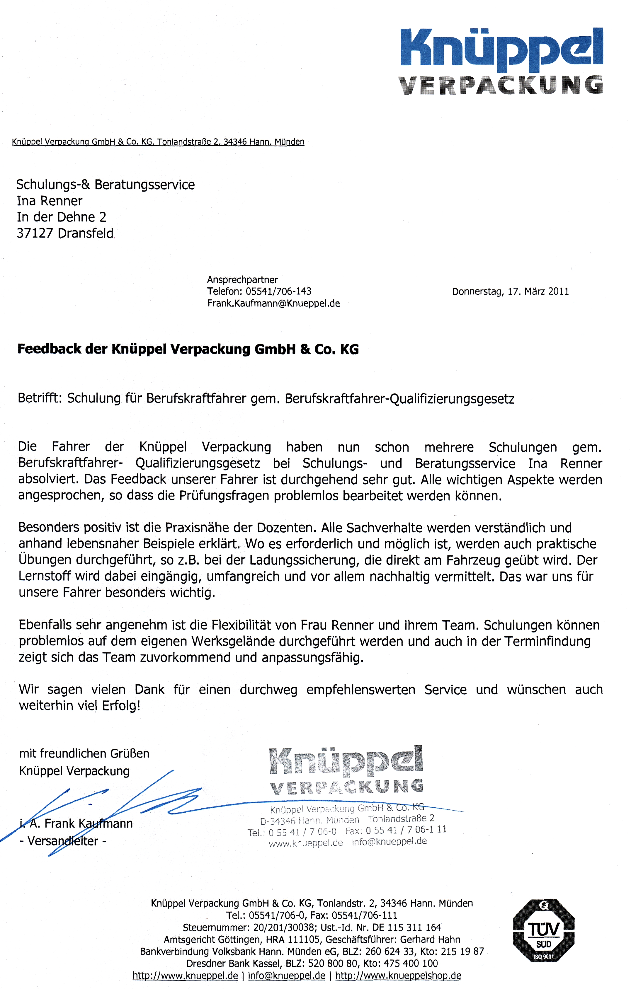 Fa. Knüppel Fa. Knüppel